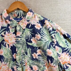 Chubbies Popover 1/2 Button Friday Fundays Waikiki Tropical Floral Shirt Mens LG